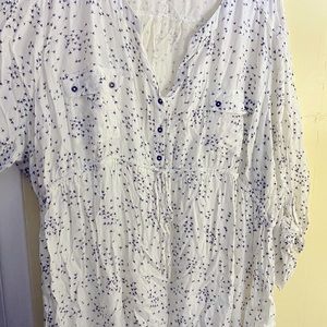 Cream maternity blouse